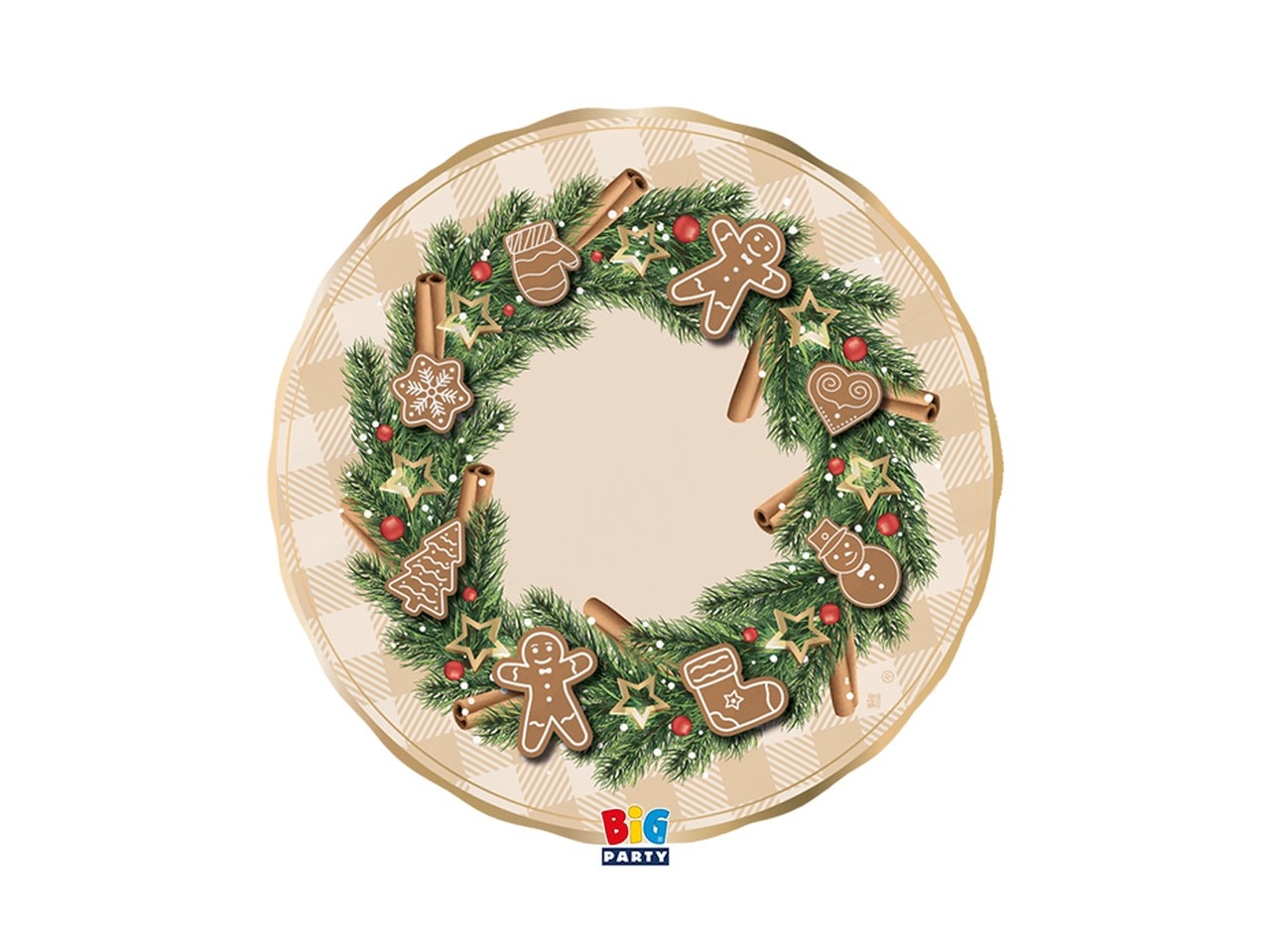 Piatti fondi 24cm gingerbread la confezione comprende 6 piatti