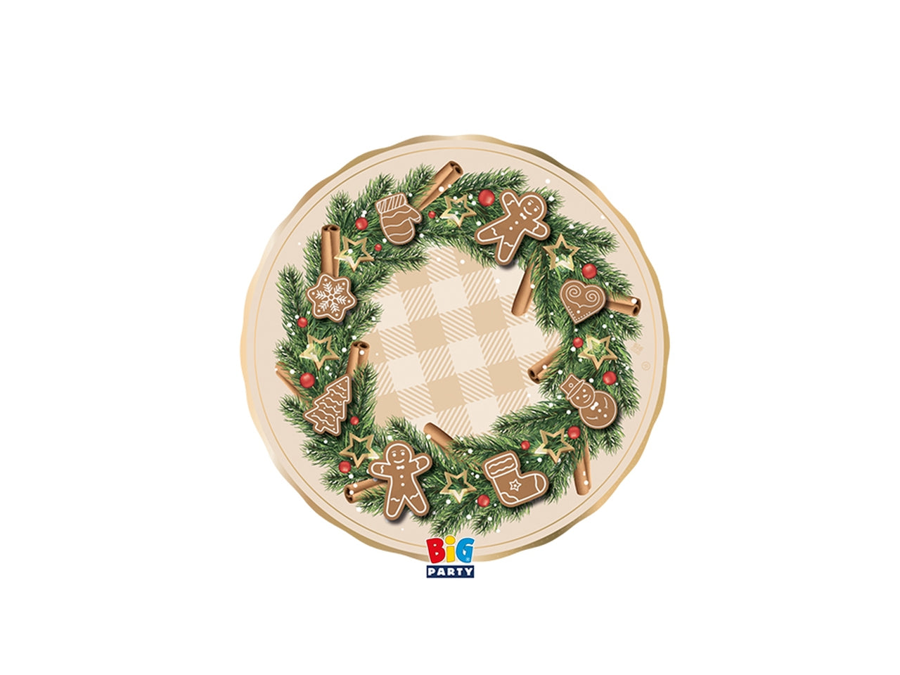 Piatti 20cm gingerbread la confezione comprende 6 piatti