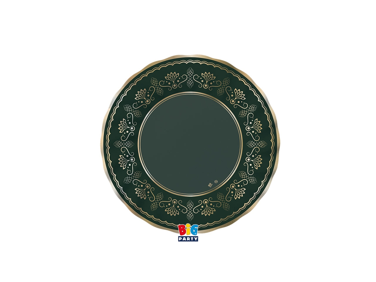 6 piatti 20cm royal green gold