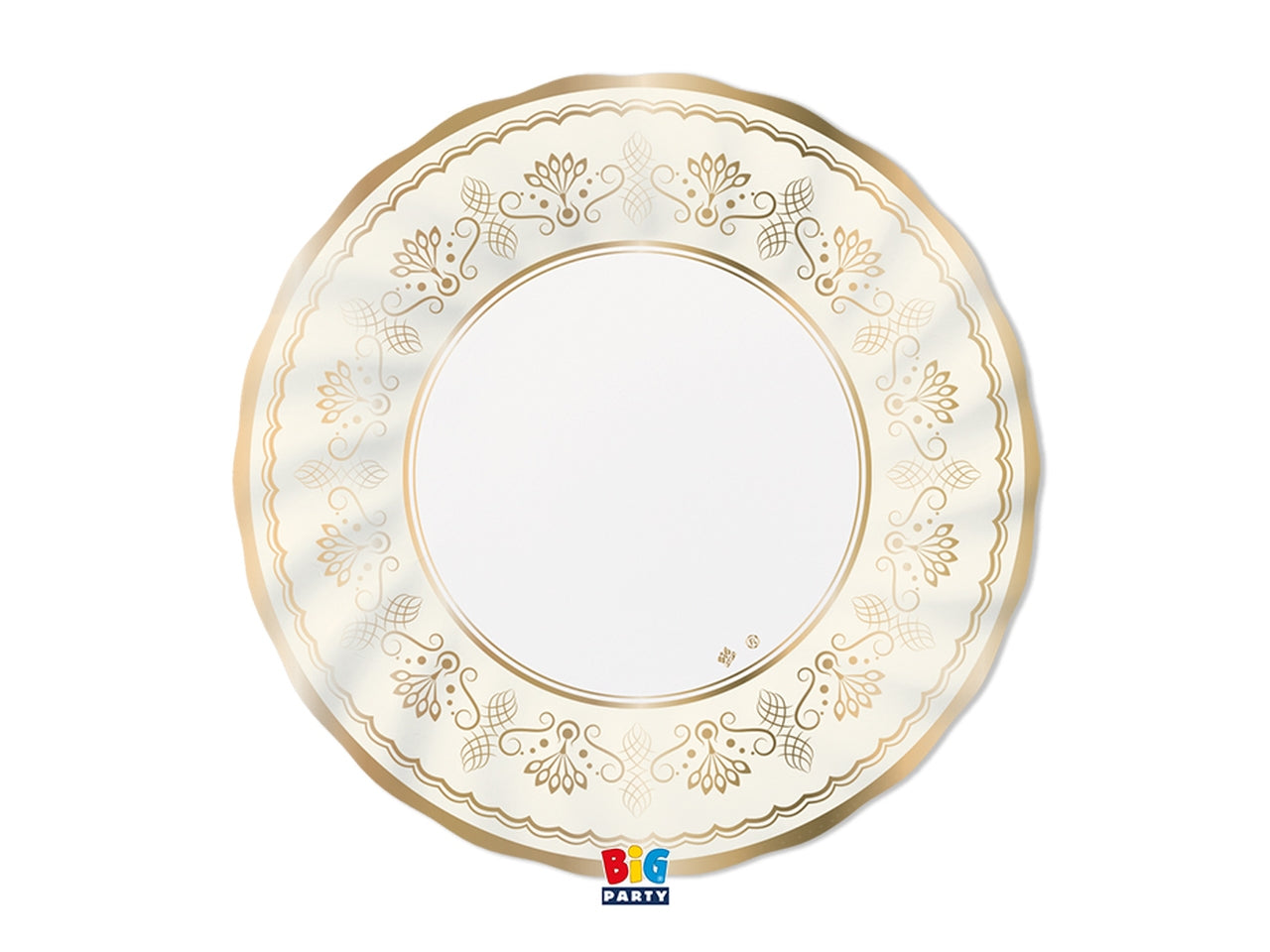 6 piatti 30cm royal ivory gold