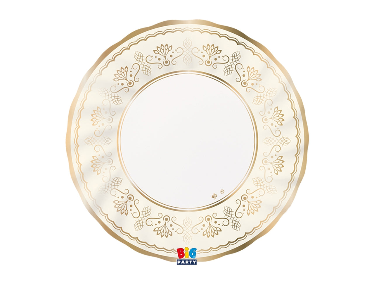 6 piatti 25cm royal ivory gold