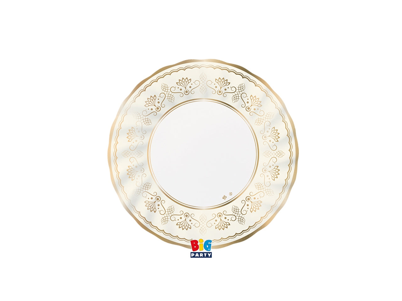 6 piatti 20cm royal ivory gold