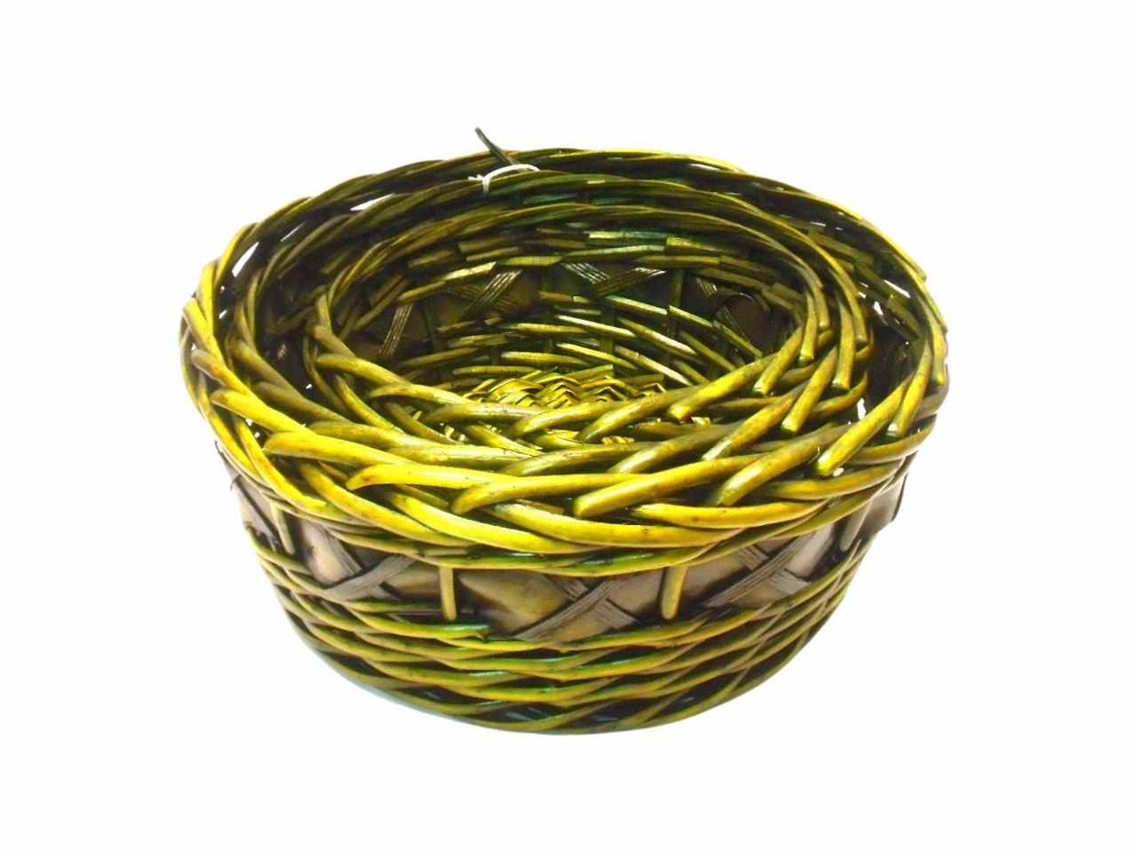 Set cesti in rattan 3 pezzi