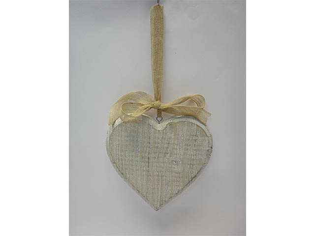 Cuore legno sbiancato 22x2cm