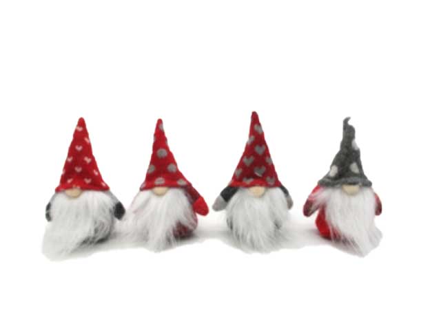 Babbo natale panno 11x7,5x5cm