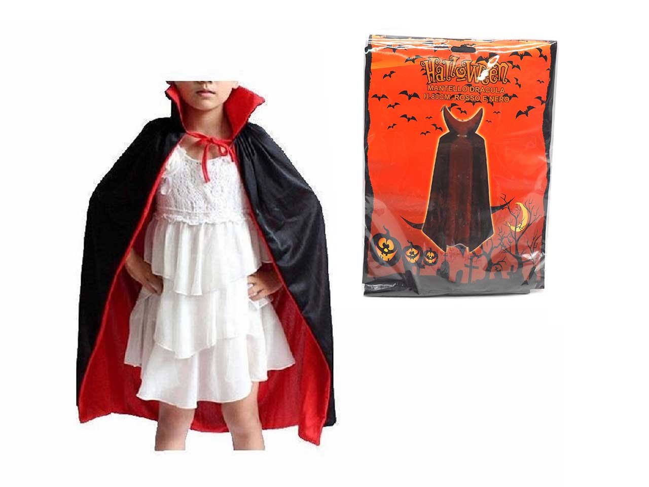 Mantellina bambino dracula 6-8 anni h.80cm