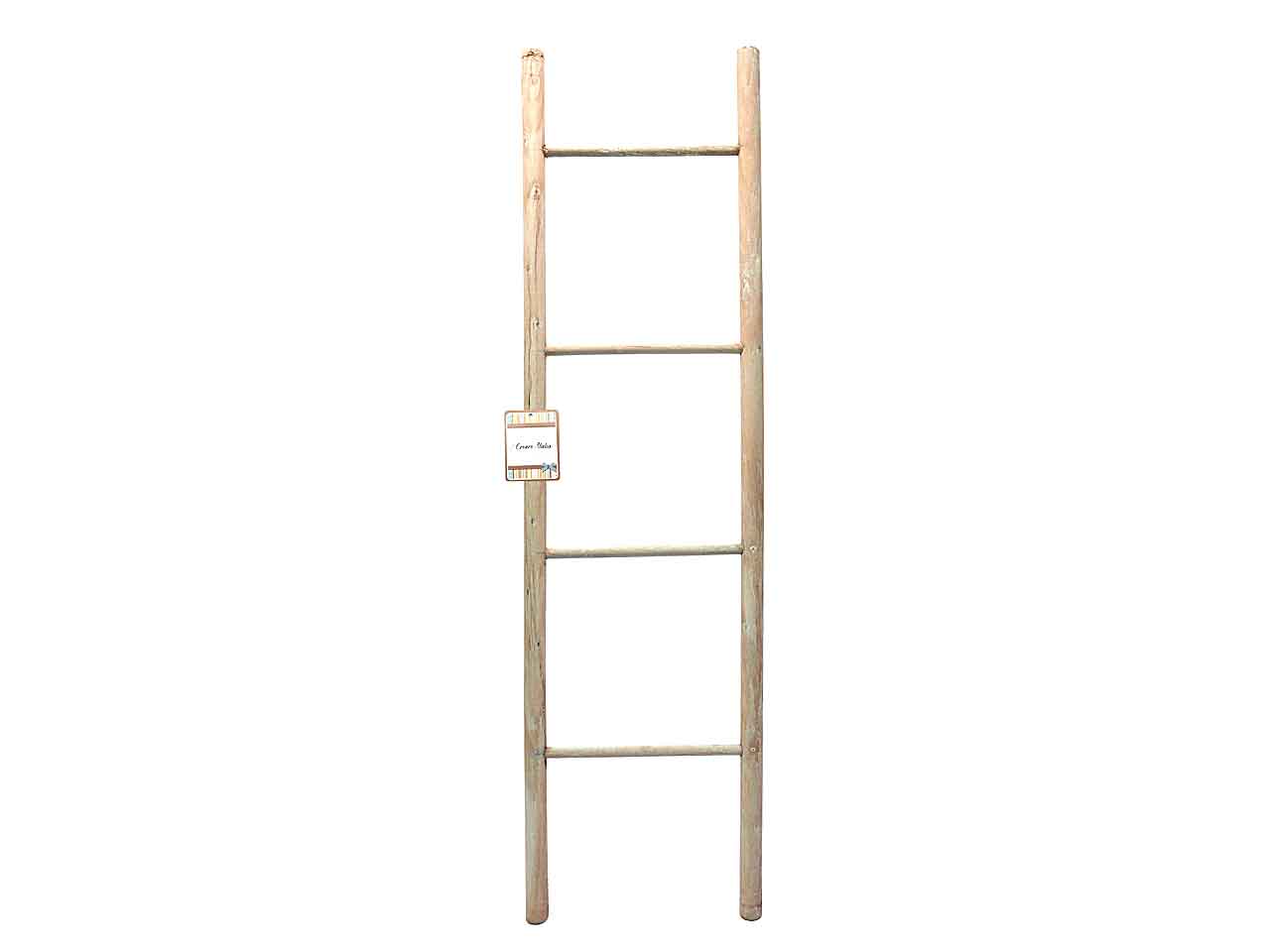 Scala in legno sbiancata h.128x35cm