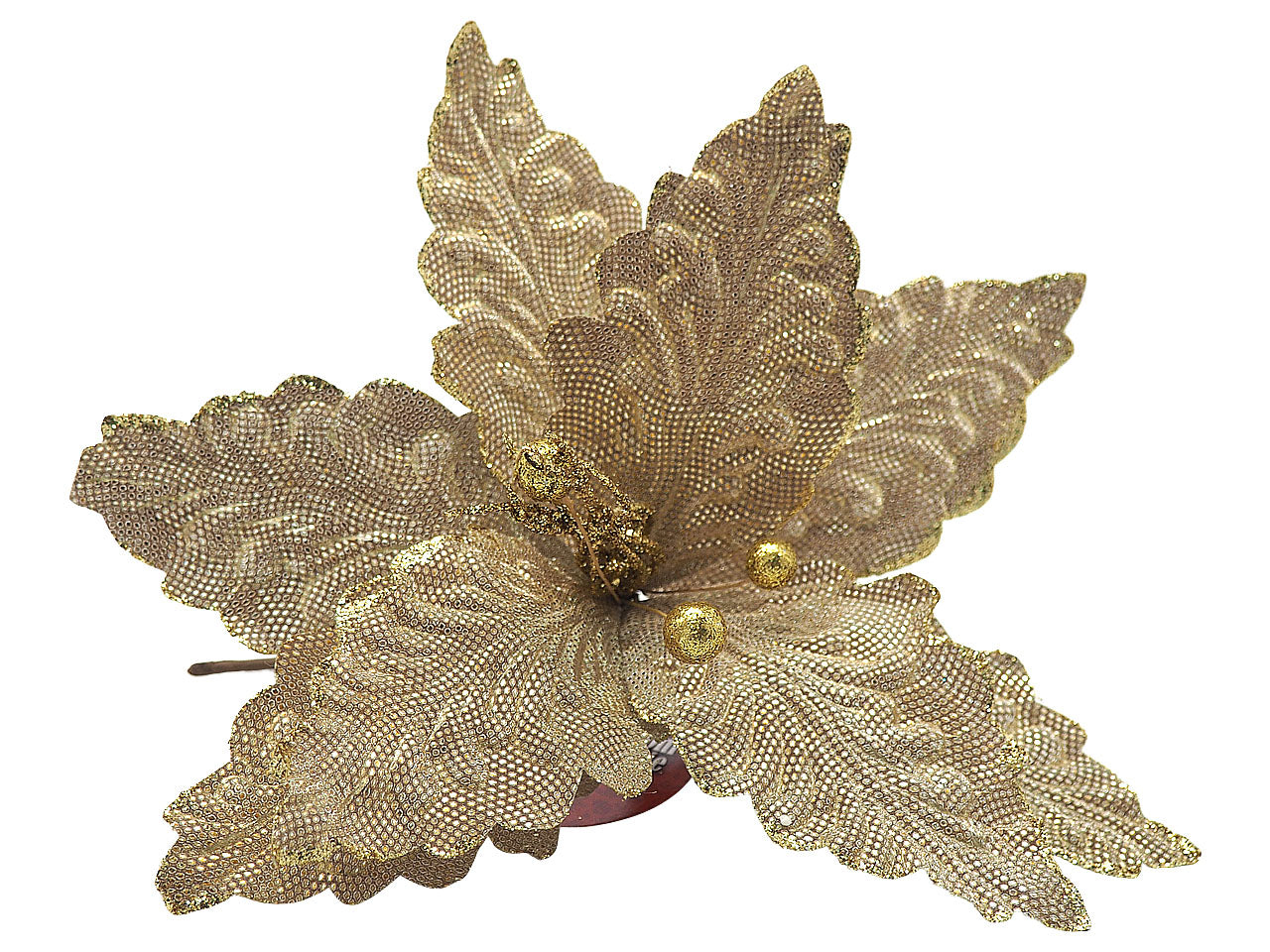 Stella di natale glit.d.28xh.35cm oro