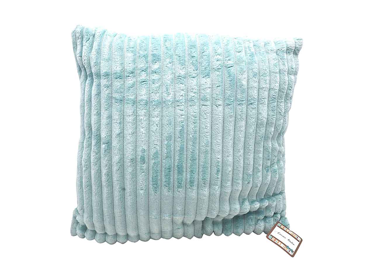 Cuscino 40x40cm velinea rigato verde