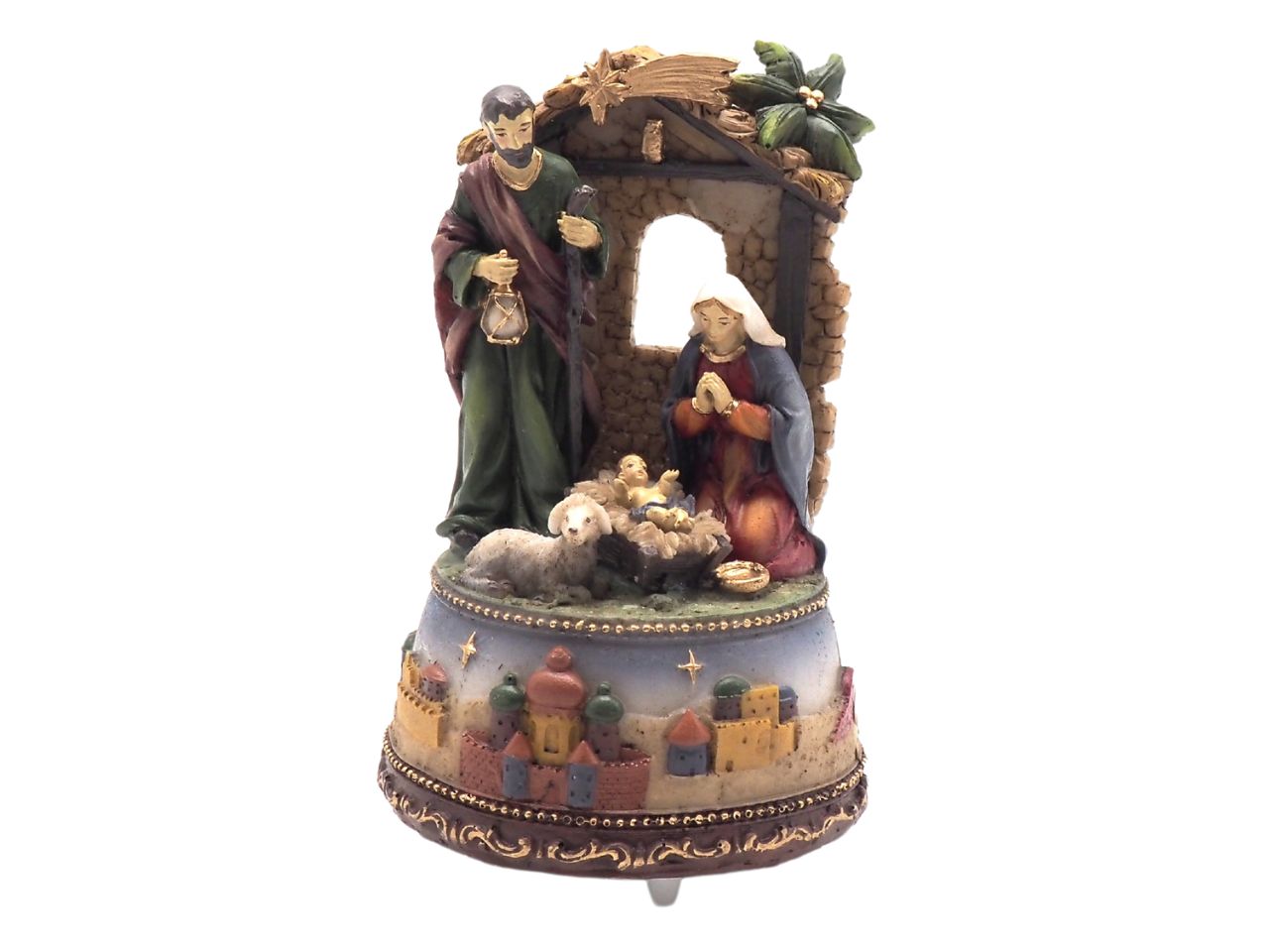 Carillon con nativita' h.16/d.10cm