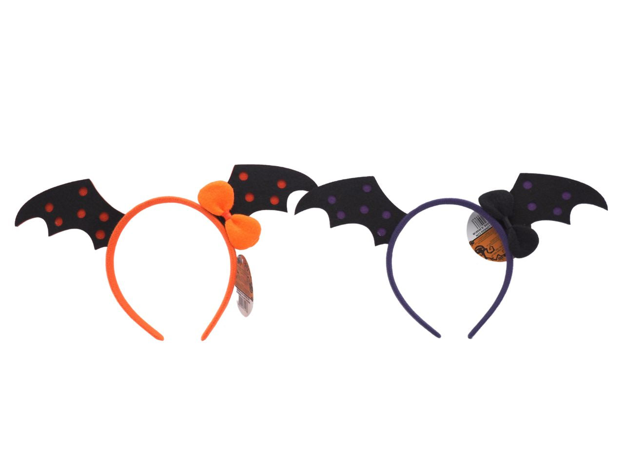 Frontino halloween con ali pipistrello d.28x8cm-disponibile in 2 assortimenti
