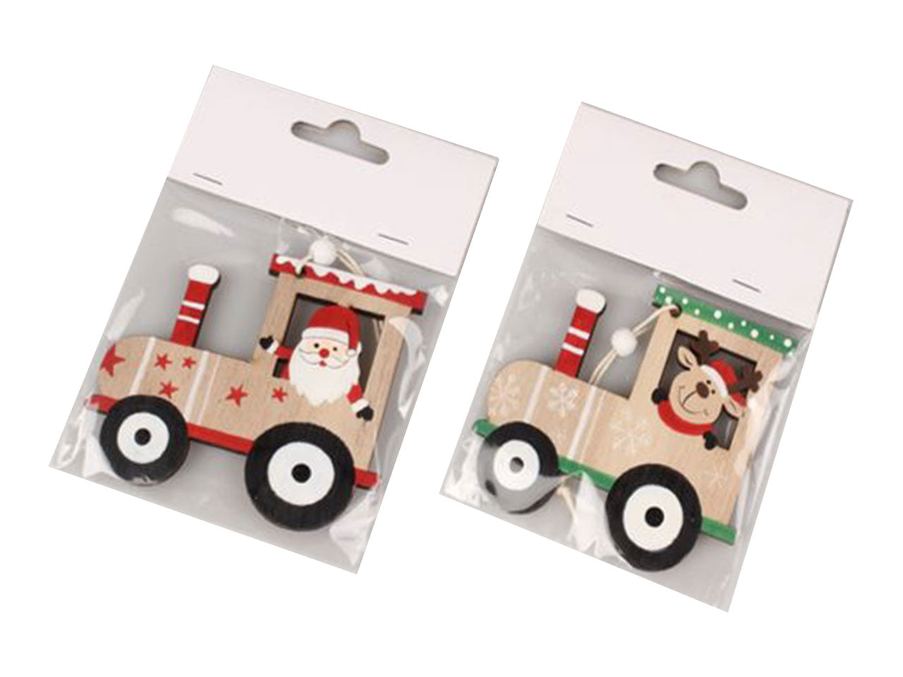 Locomotiva in legno da appendere misura h.8x7,5cm in 2 colori