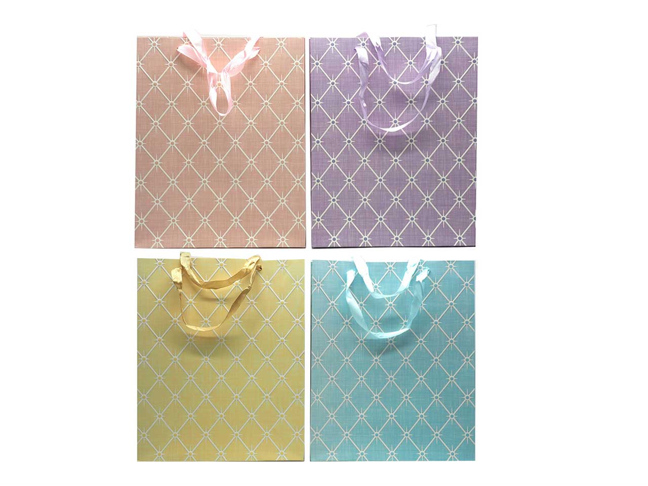 Borsa carta media h.32x26x10cm in 4 assortiti