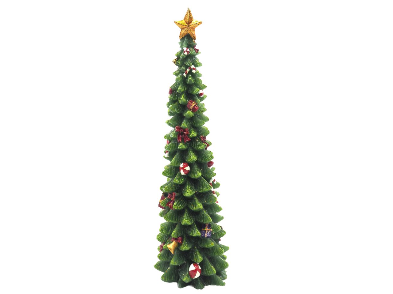 Candela a forma di albero di natale h30.5x9.8cm