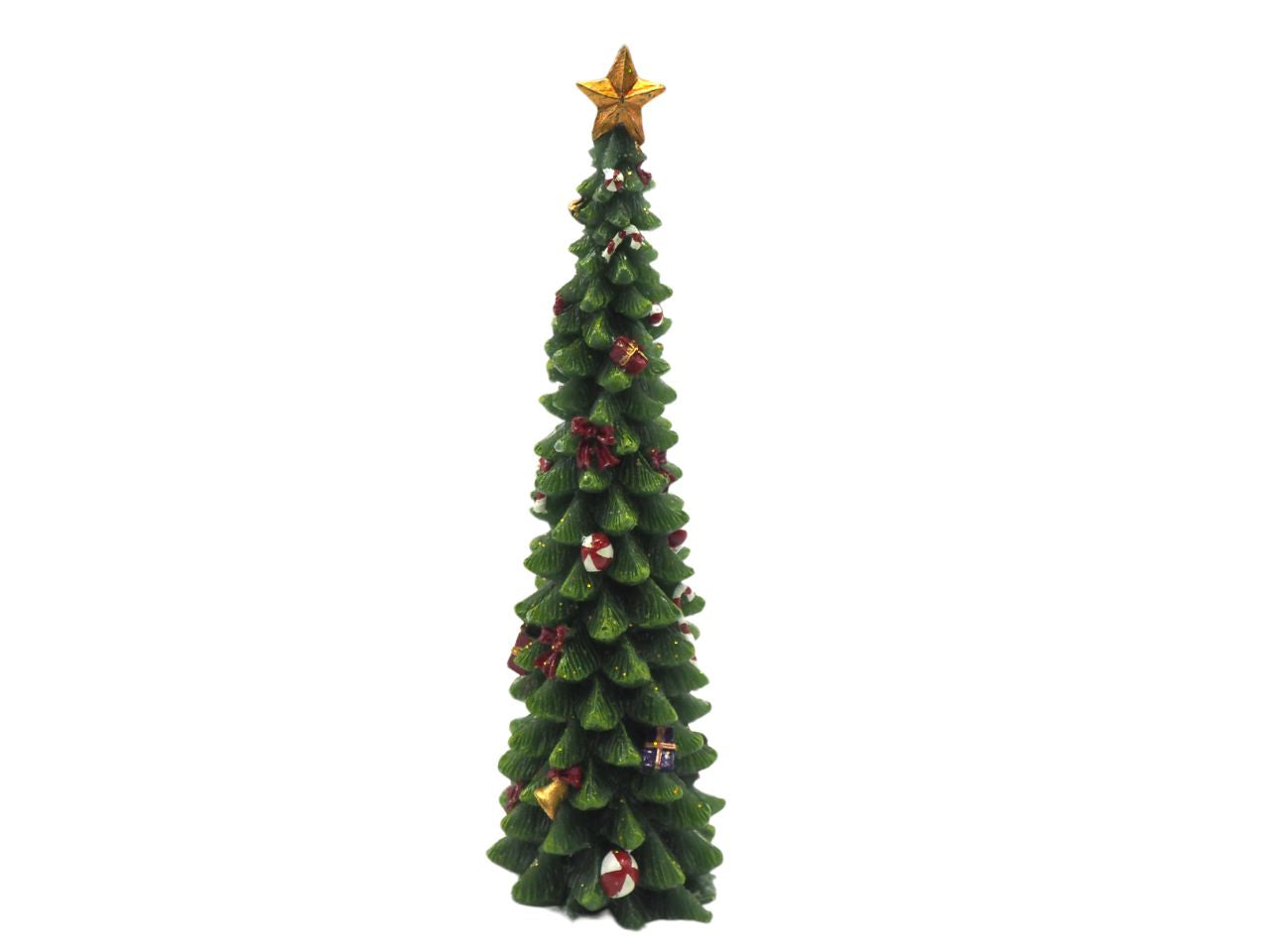 Candela a forma di albero di natale h24.5x7.8cm