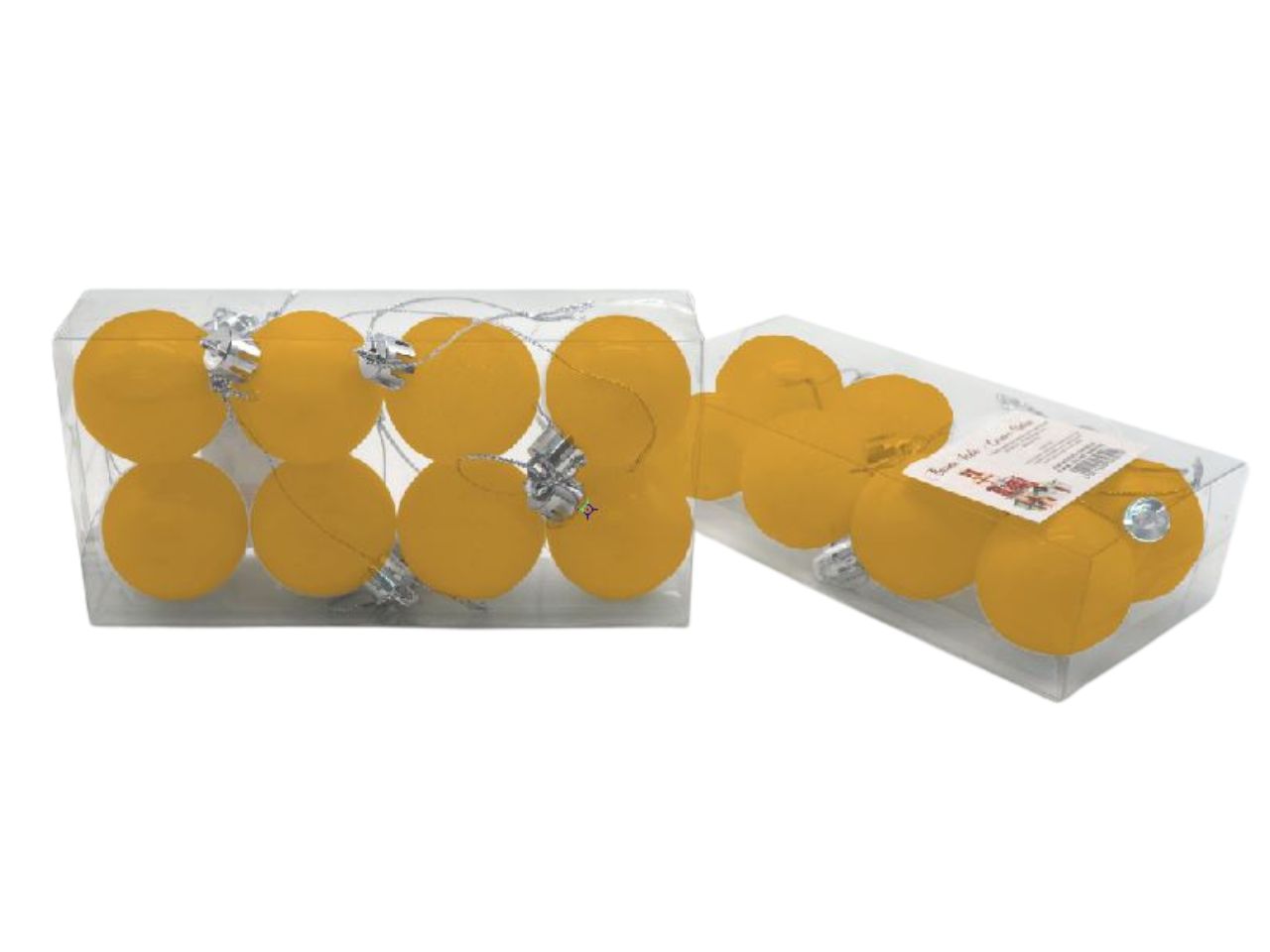 Palle di natale d.4cm lucide/opache oro 8pz