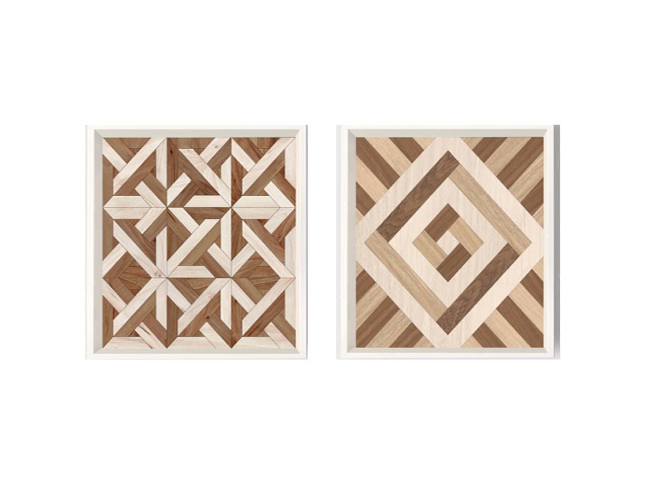 Vassoio in mdf quadrato con bordo bianco 20x20x3cm in 2 assortimenti