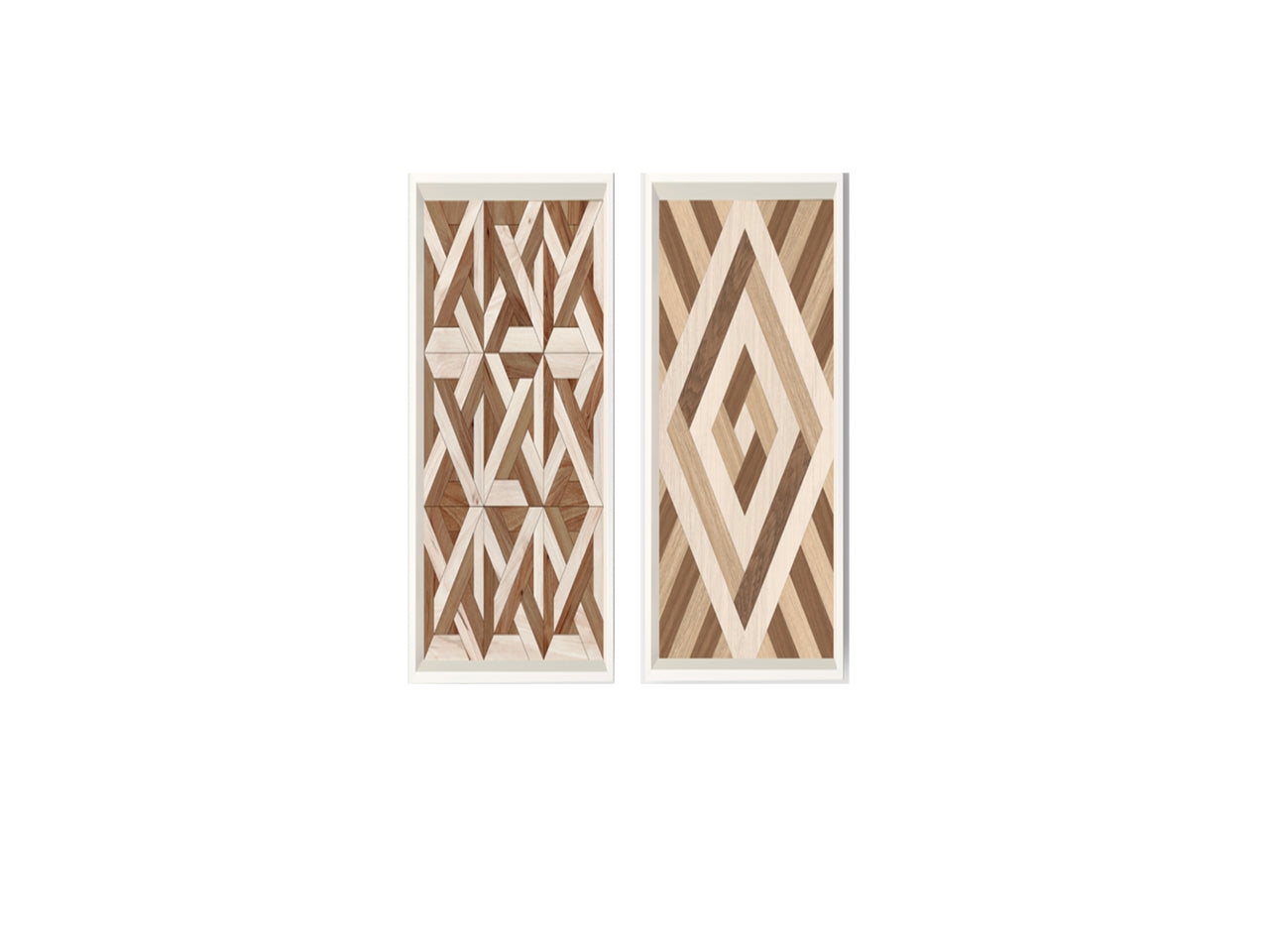 Vassoio rettangolare in mdf con bordo bianco 34,8x20x4cm in 2 assortimenti