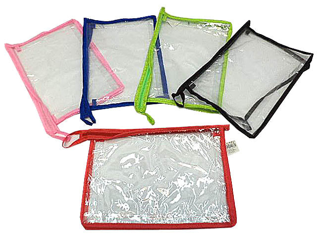 Busta pvc c/zip 29,5x21x5,5cm