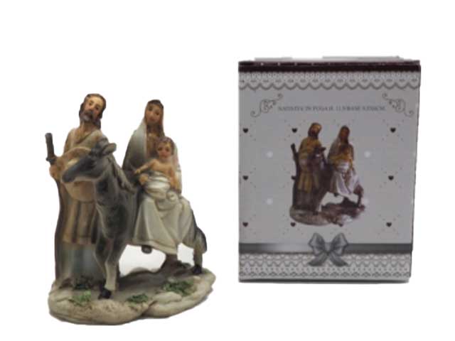 Nativita' in fuga 11,5/base 9,5x6cm