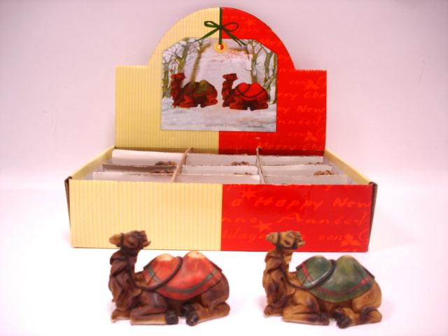 Cammello seduto h. 6x9x4,7cm-disponibile in 3 assortimenti