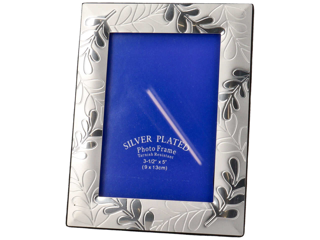 Cornice con placca in alluminio h.17x13cm interno 9x13cm decorazione geometrica