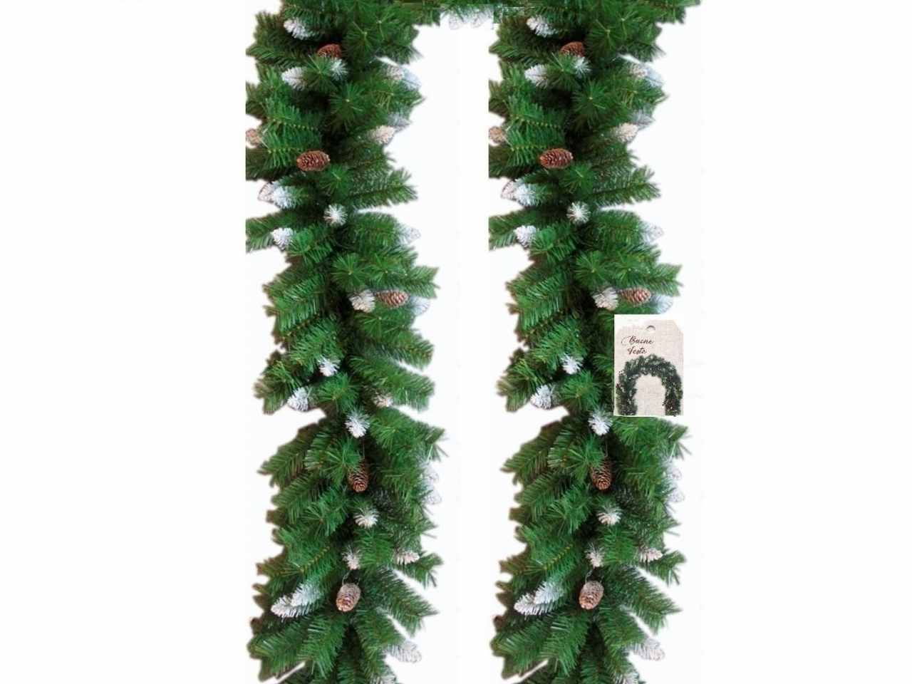 Filo 2,70mt 30cm verde 240tips c/pigne