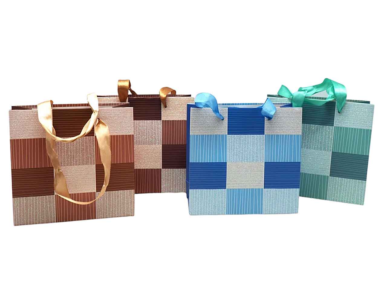 Borsa carta h.14,5x15x6cm c/glitter