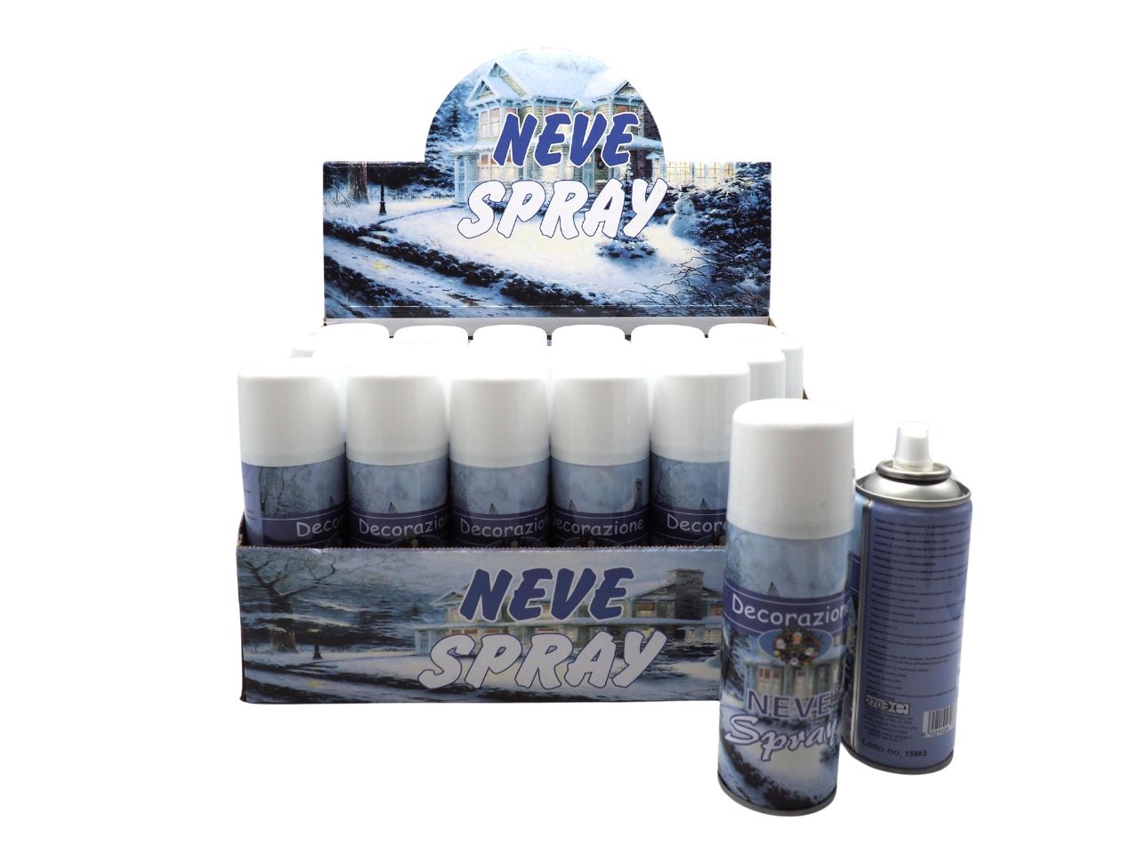 Bottiglia con neve 250ml.80gr.