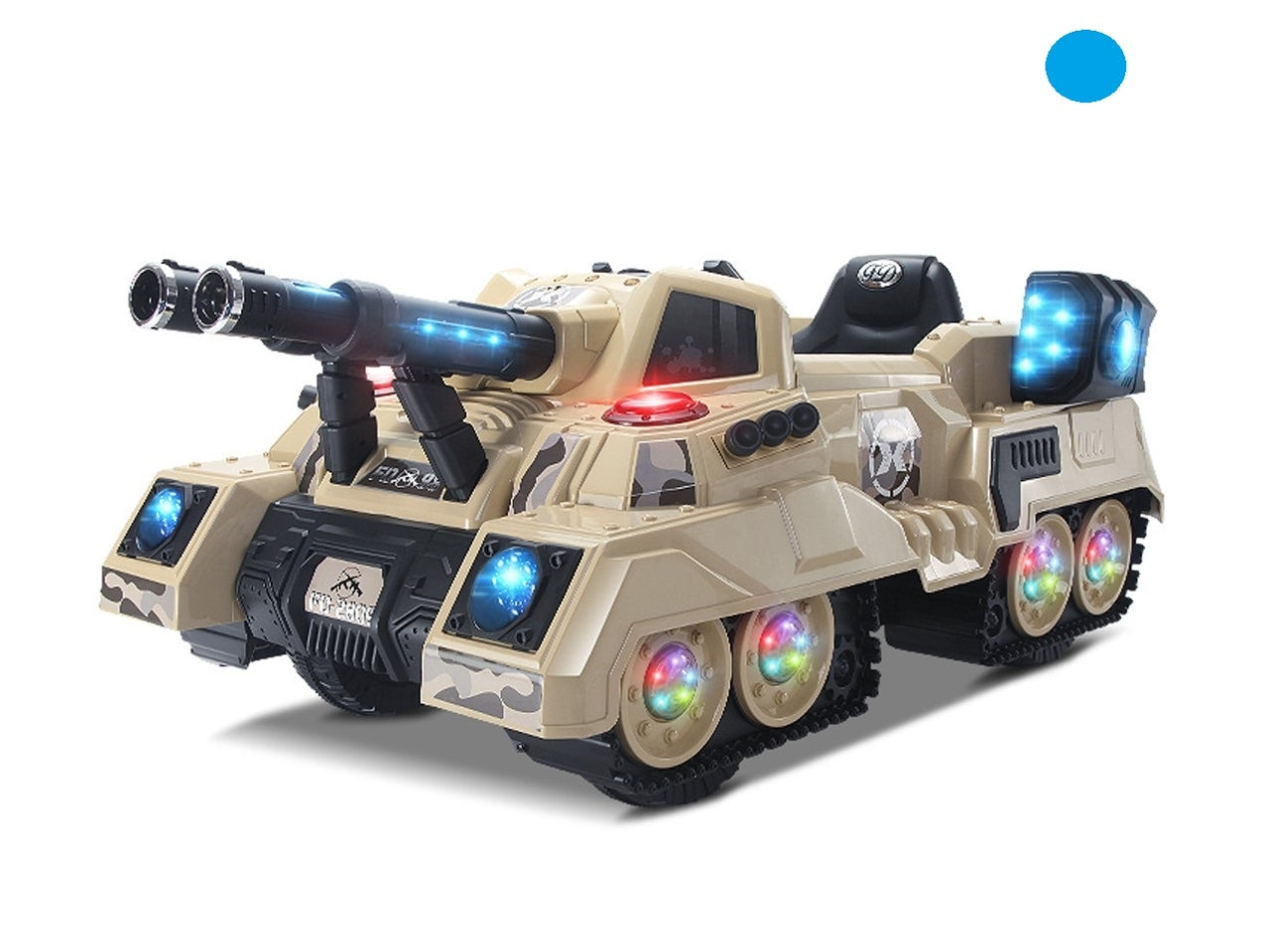 Carro armato radiocomandato cavalcabile 12v