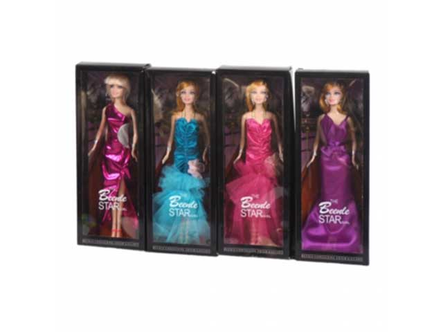 Bambola star girl misura 12x32cm in 3 assortimenti