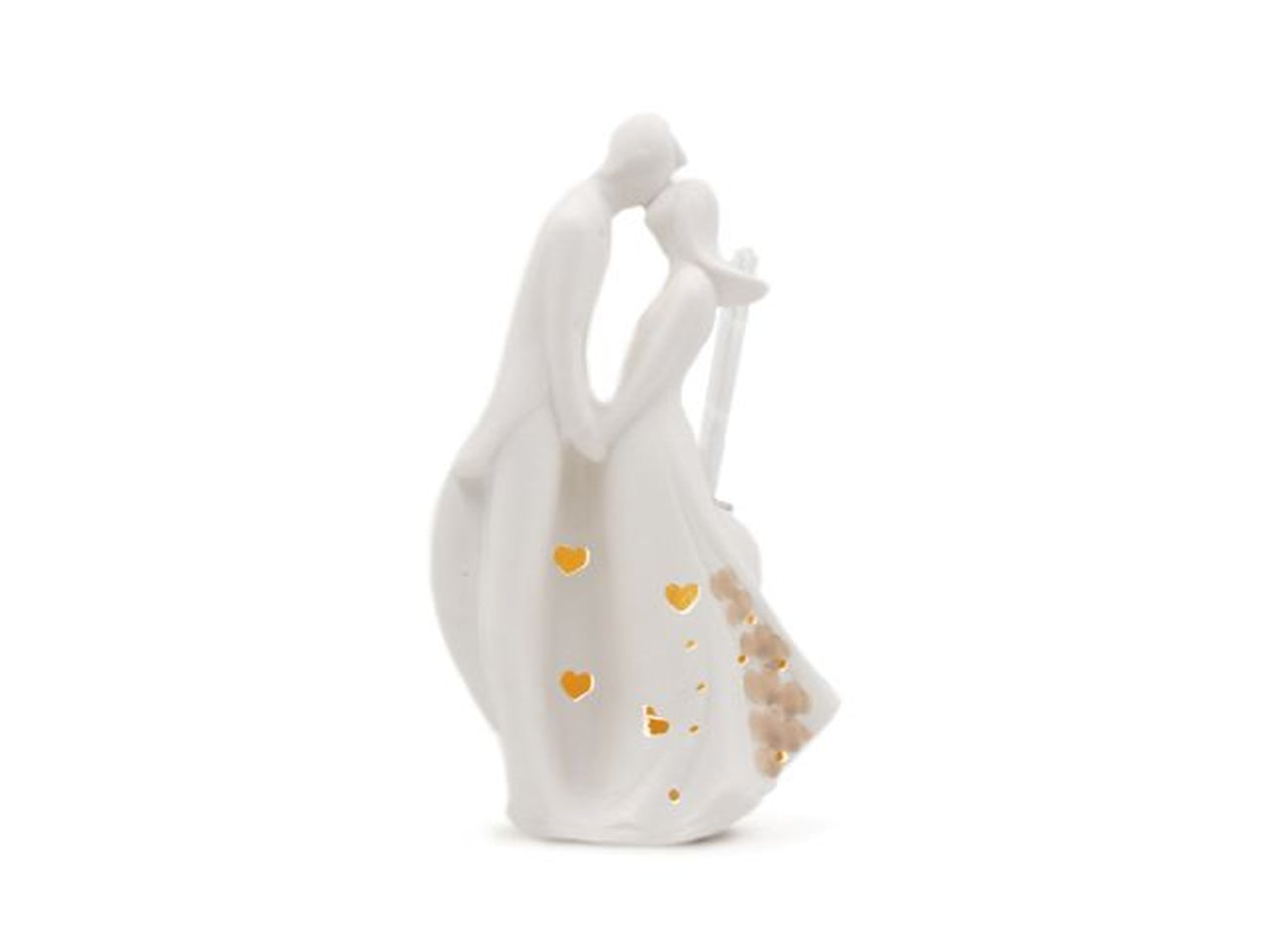 Coppia di porcellana con luce 19cm