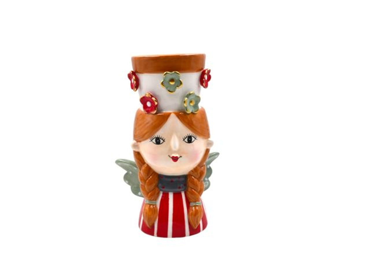 Portavaso bimba in ceramica 22cm