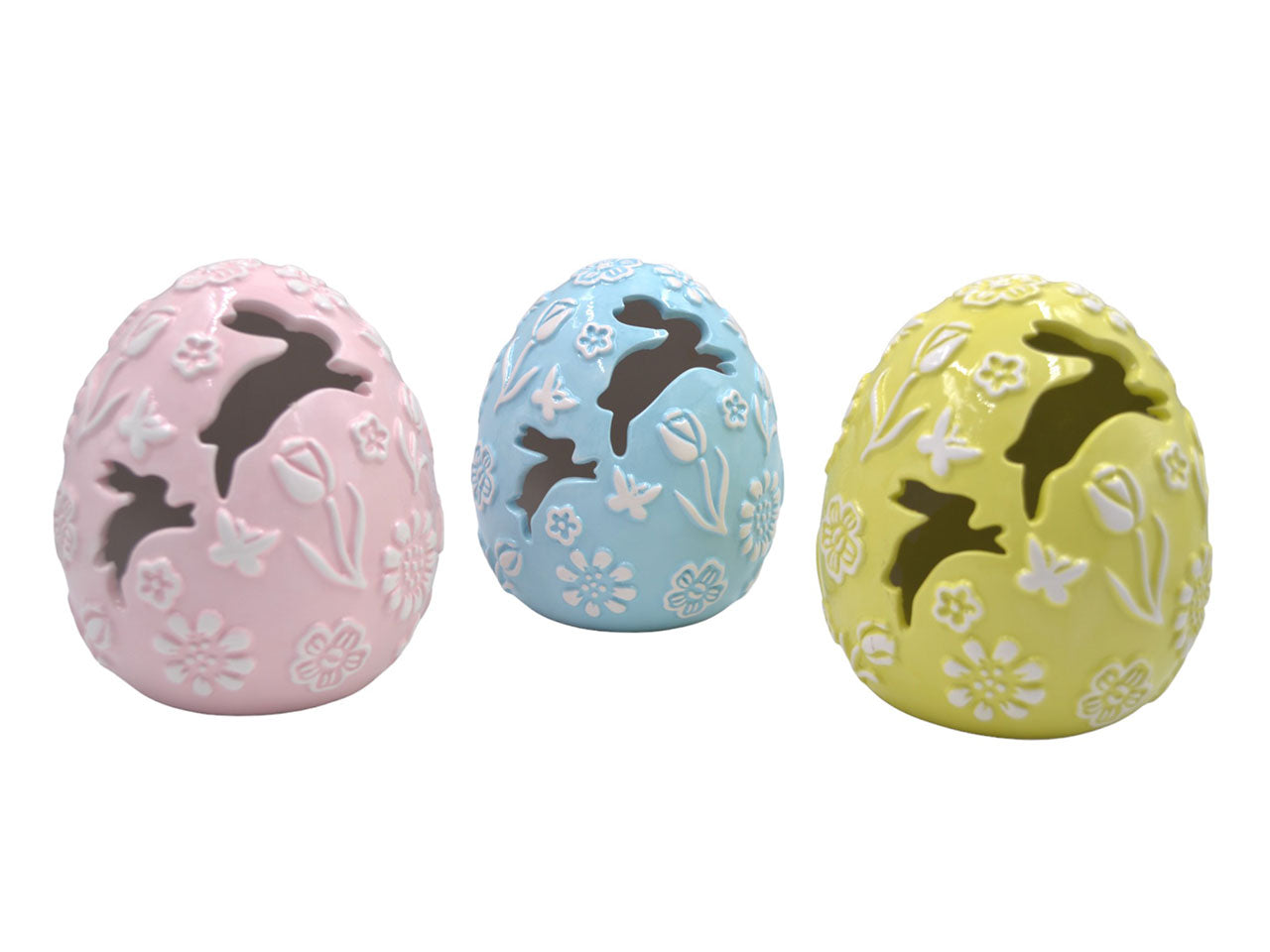 Uovo ceramica luce 13x16cm