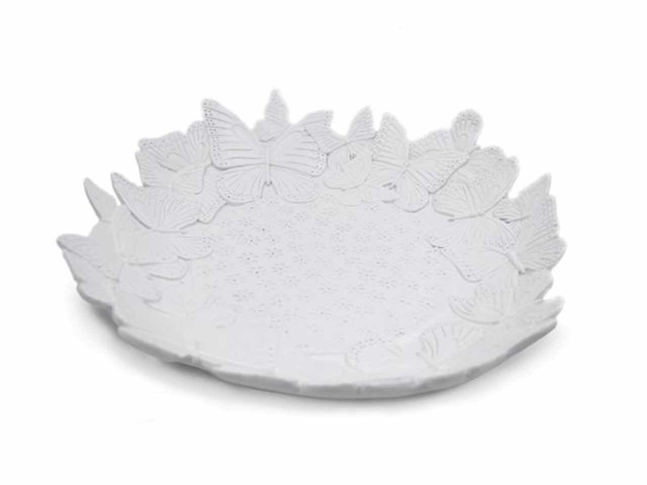 Centro tavola in resina bianco cm.30