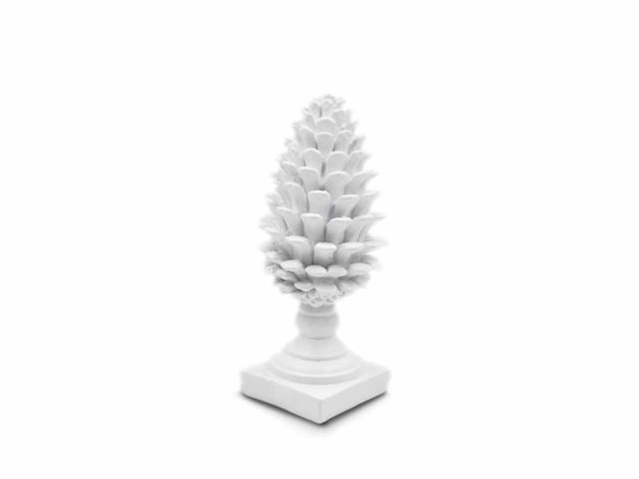 Pomo in resina bianco cm.23