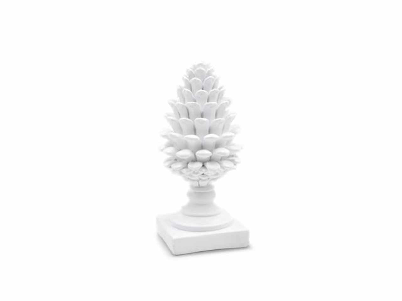Pomo in resina bianco cm.17