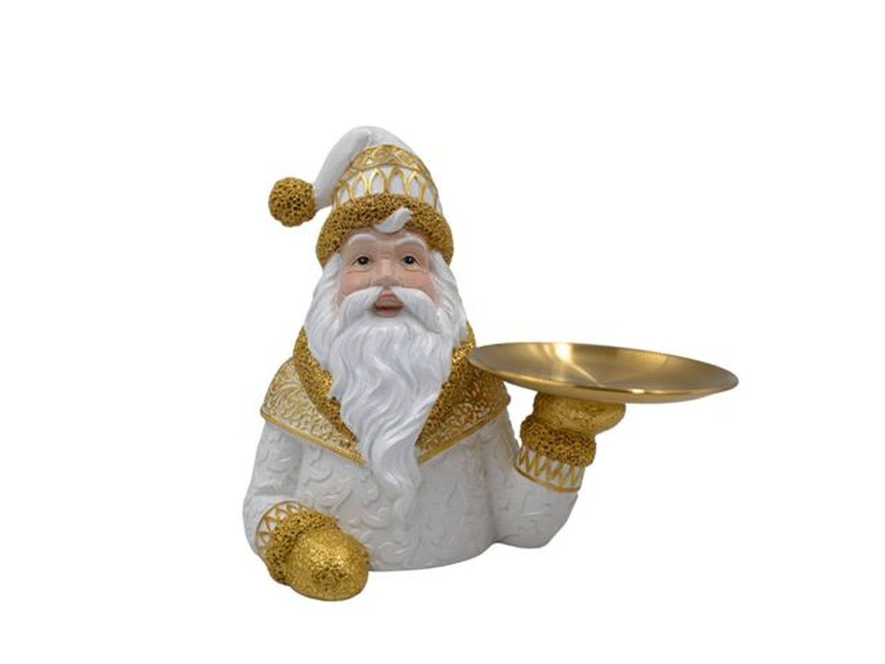 Babbo natale con piatto 20x24cm