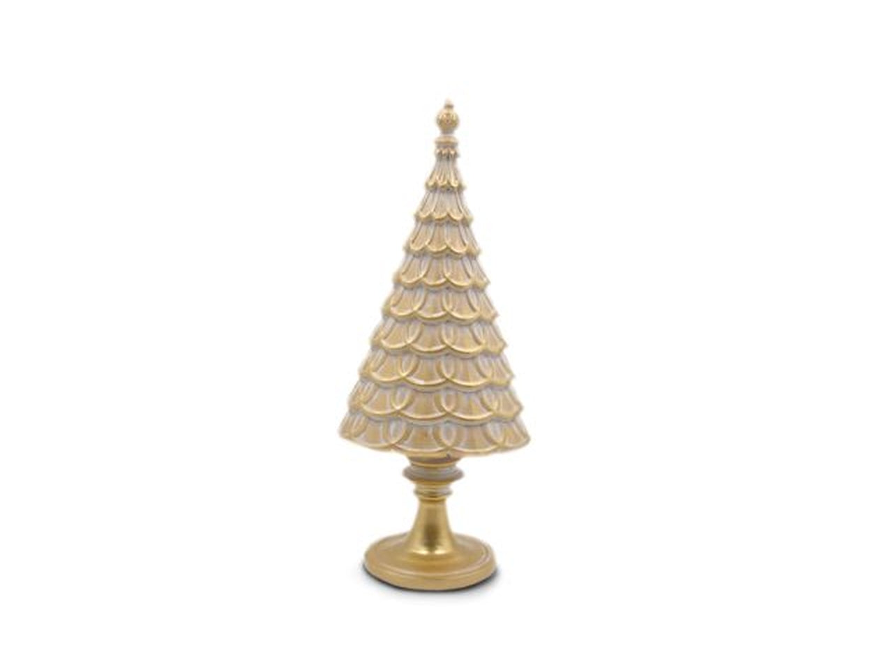 Albero natalizio in resina champagne opaca 24 cm - Sud Import