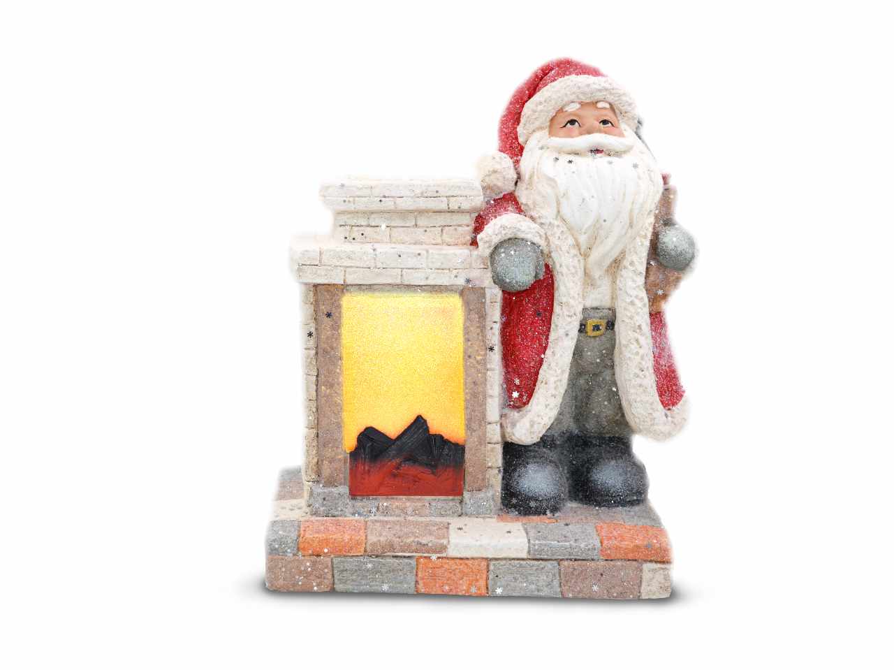 Caminetto luce in ceramica 33x39cm