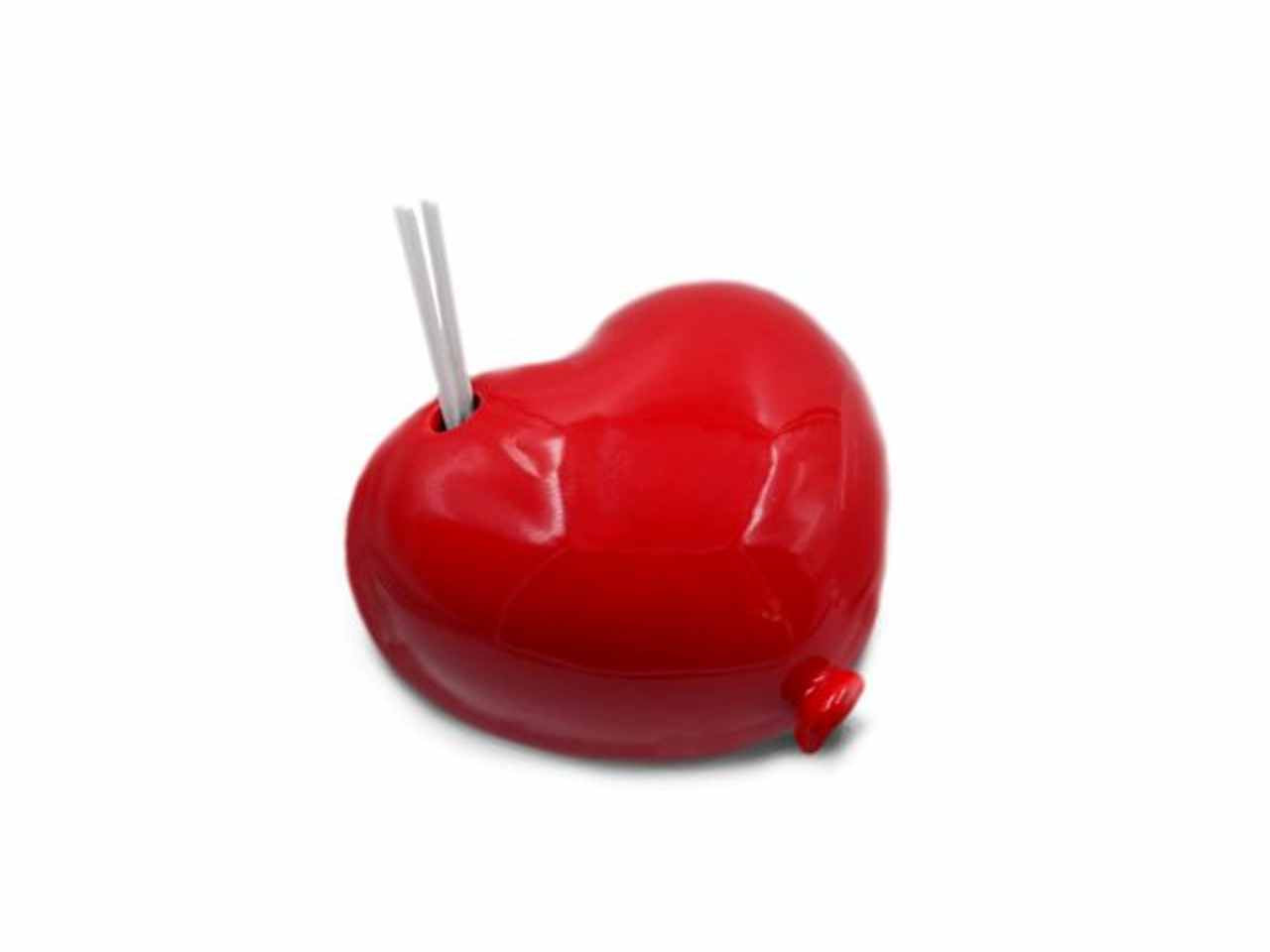 Profumatore a forma di cuore rosso 20cm