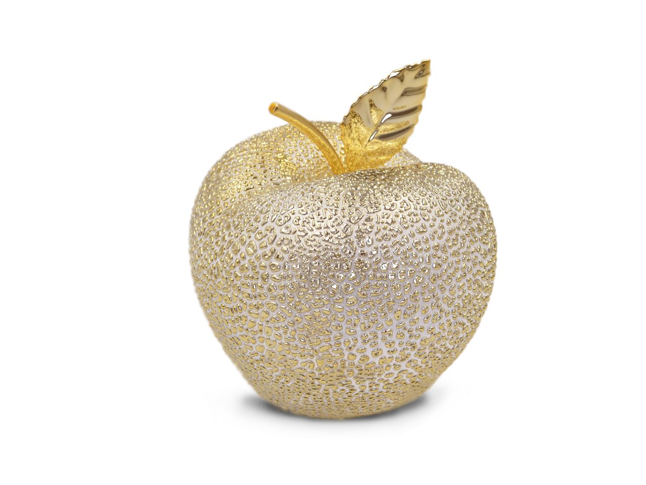 Mela colore oro grande misura 15cm