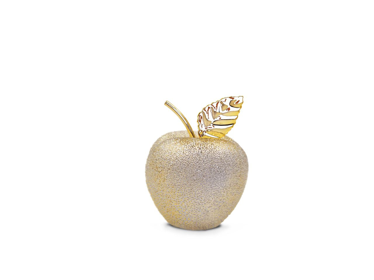 Mela colore oro piccola misura 11cm