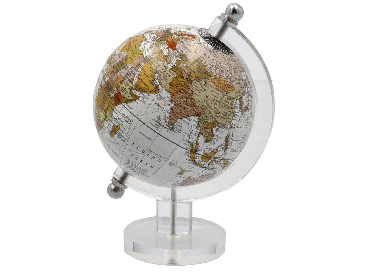 Mappamondo piccolo con sfondo bianco 13cm