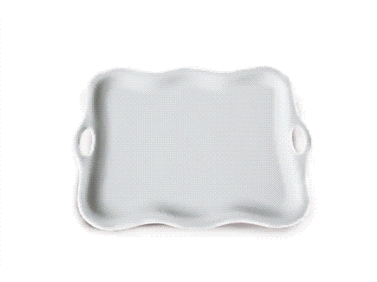 Piatto rettangolare misura 20x30x24cm