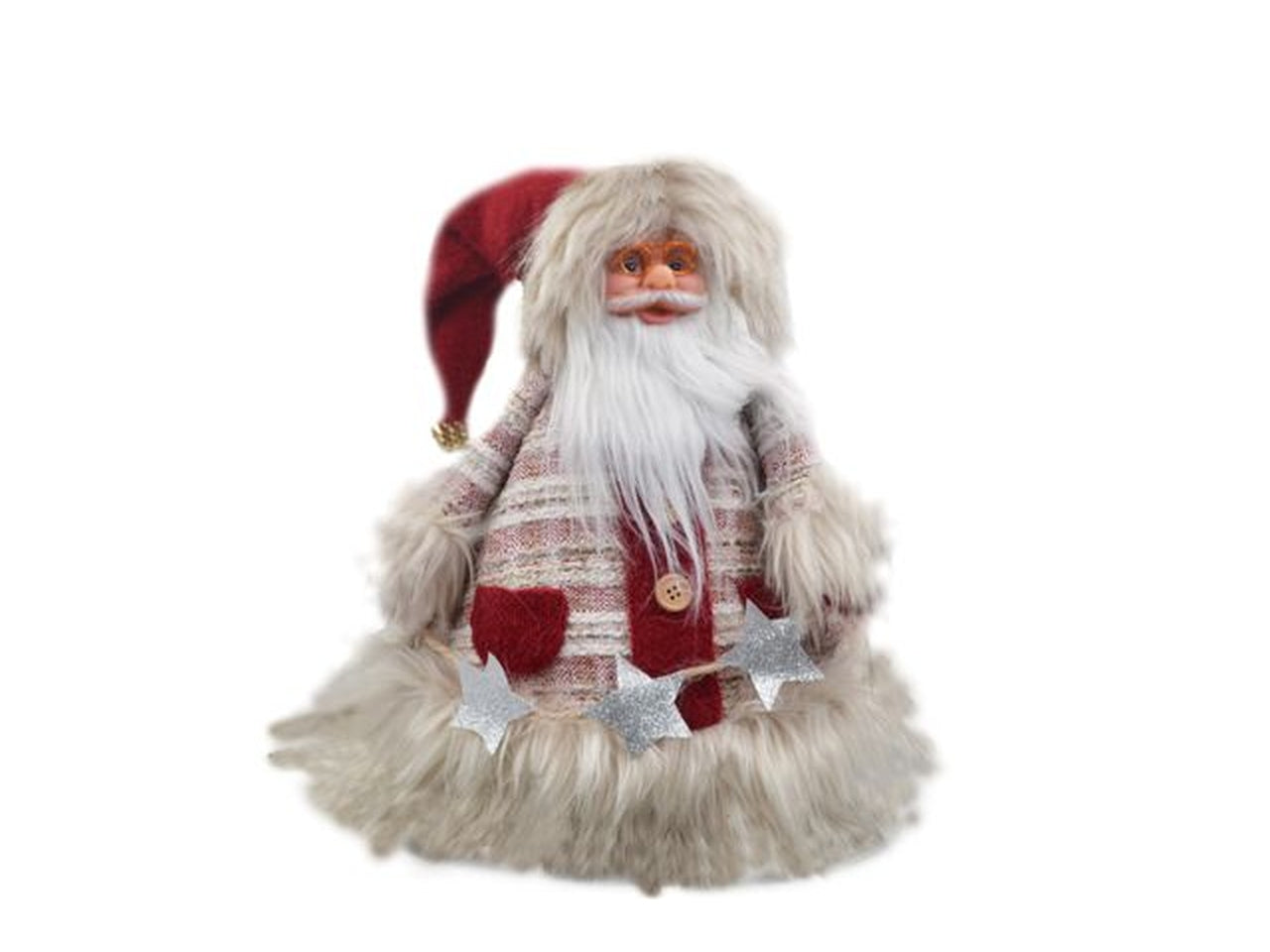 Babbo natale con luce grande misura 42cm