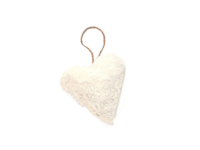Cuore peluche grande bianco 13702b