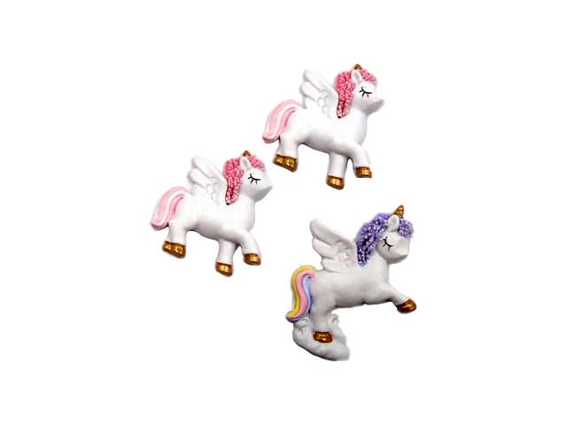 Unicorno calamita resina m29636