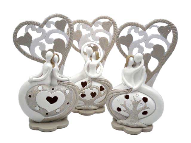 Coppia grande resina c/luce m29726
