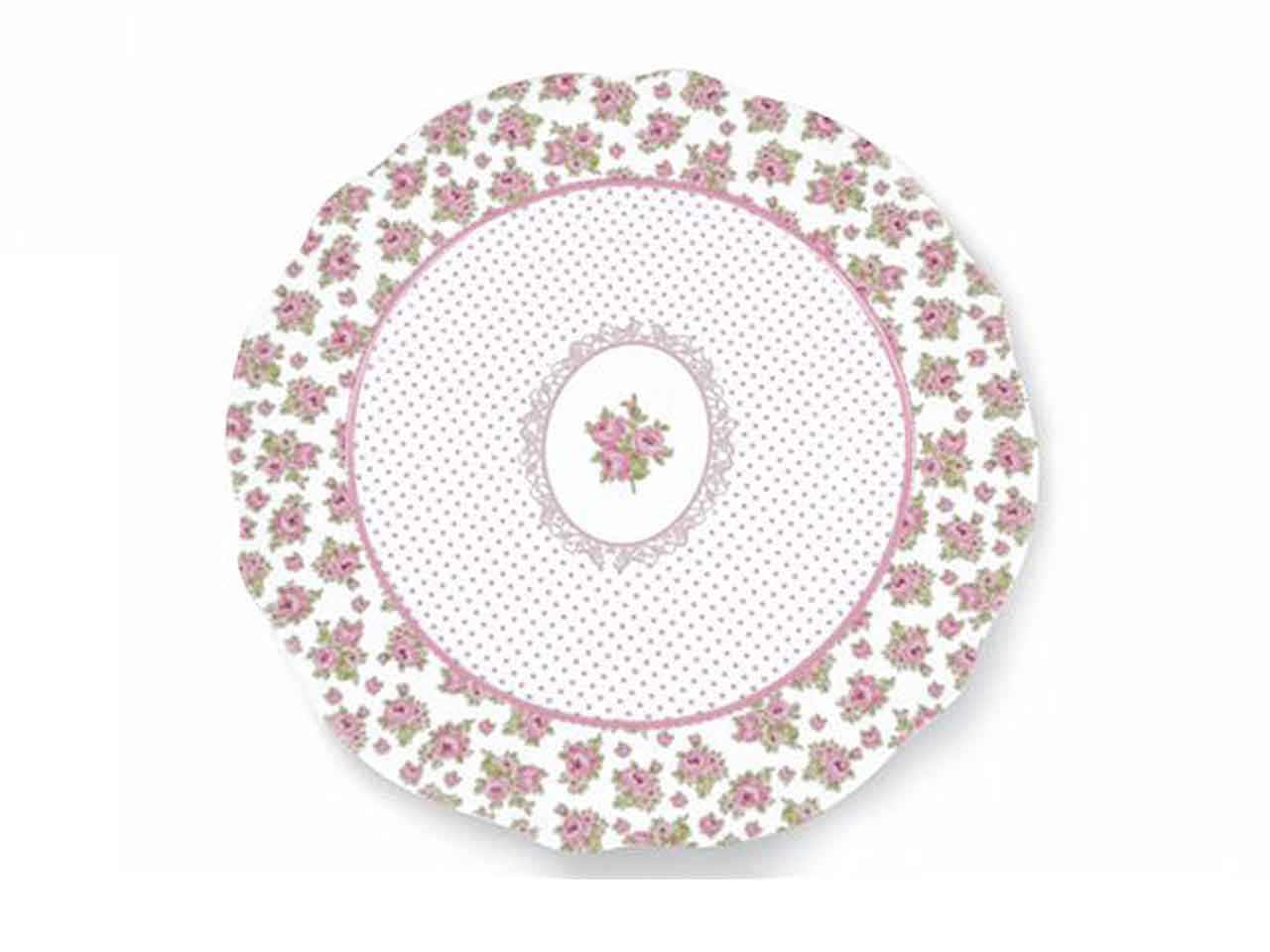 Piatto porcellana rosa 70001